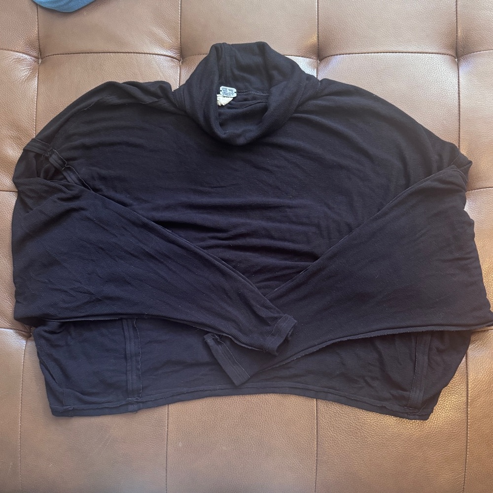 Free People oversized batwing mock neck long sleeved tee